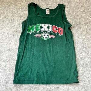Vintage Mexico National Soccer Team Futbol Tank Top Size Small